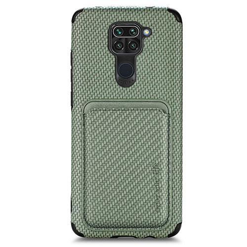 Ultra-thin Silicone Gel Soft Case Cover with Magnetic S02D for Xiaomi Redmi Note 9 Green