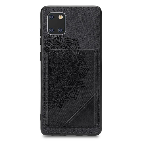 Ultra-thin Silicone Gel Soft Case Cover with Magnetic S03D for Samsung Galaxy M60s Black