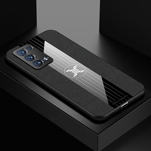 Ultra-thin Silicone Gel Soft Case Cover X01L for Oppo Reno6 Pro 5G Black