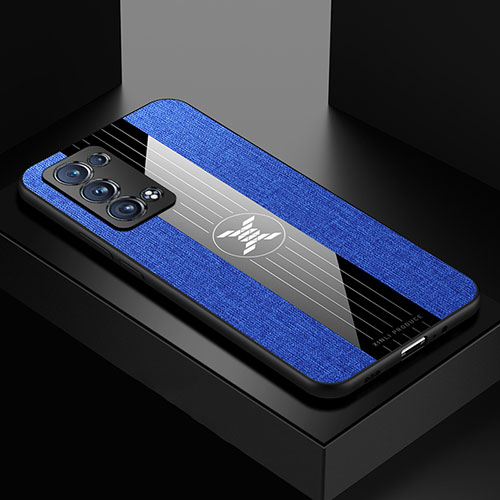 Ultra-thin Silicone Gel Soft Case Cover X01L for Oppo Reno6 Pro+ Plus 5G Blue