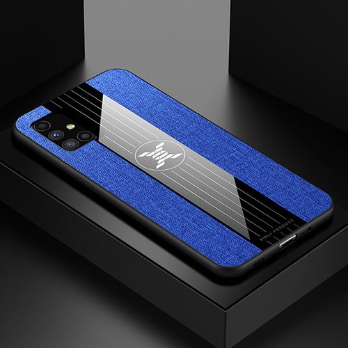 Ultra-thin Silicone Gel Soft Case Cover X01L for Samsung Galaxy M51 Blue