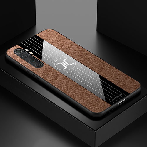 Ultra-thin Silicone Gel Soft Case Cover X01L for Xiaomi Mi Note 10 Lite Brown