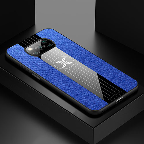 Ultra-thin Silicone Gel Soft Case Cover X01L for Xiaomi Poco X3 NFC Blue