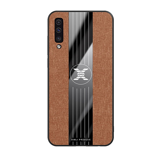 Ultra-thin Silicone Gel Soft Case Cover X02L for Samsung Galaxy A50 Brown