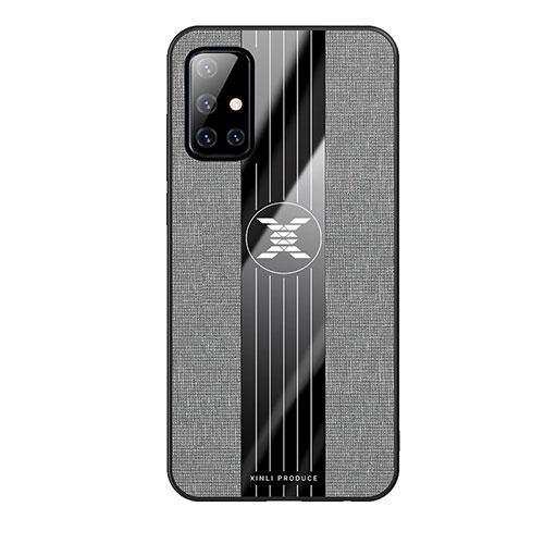 Ultra-thin Silicone Gel Soft Case Cover X02L for Samsung Galaxy A51 4G Gray