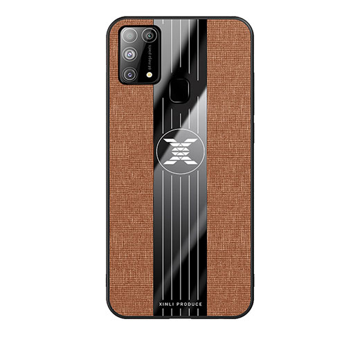 Ultra-thin Silicone Gel Soft Case Cover X02L for Samsung Galaxy M21s Brown
