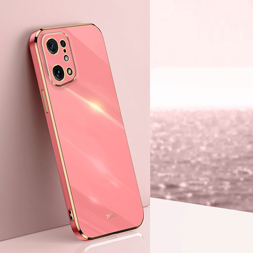 Ultra-thin Silicone Gel Soft Case Cover XL1 for Oppo Find X5 5G Hot Pink