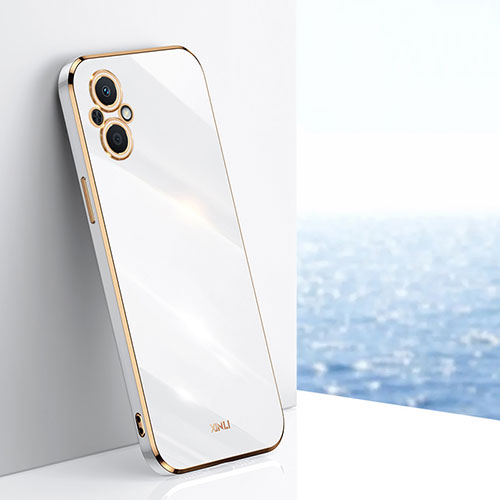 Ultra-thin Silicone Gel Soft Case Cover XL1 for Oppo Reno7 Lite 5G White