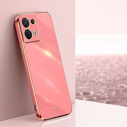 Ultra-thin Silicone Gel Soft Case Cover XL1 for Oppo Reno8 5G Hot Pink