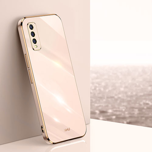 Ultra-thin Silicone Gel Soft Case Cover XL1 for Vivo Y12s Gold