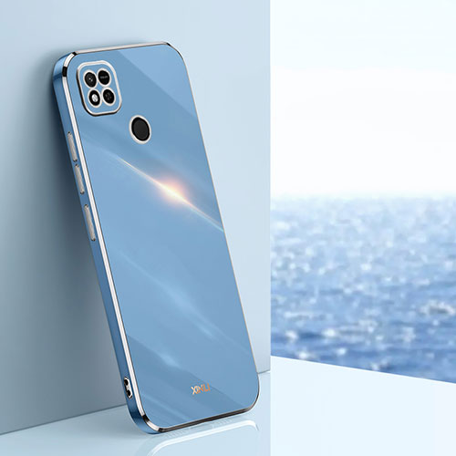 Ultra-thin Silicone Gel Soft Case Cover XL1 for Xiaomi Redmi 9 India Blue