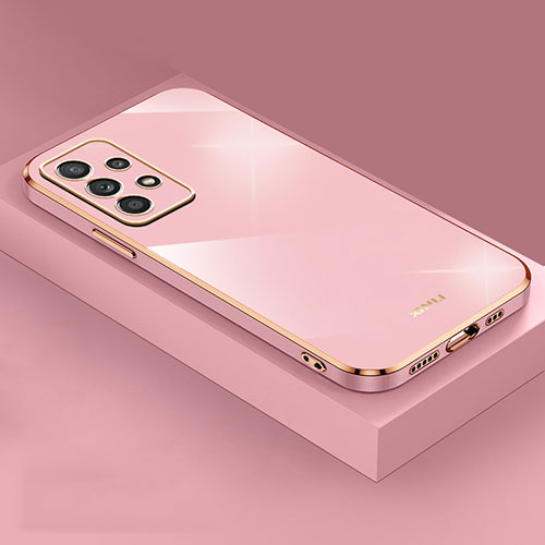Ultra-thin Silicone Gel Soft Case Cover XL4 for Samsung Galaxy A72 5G Rose Gold