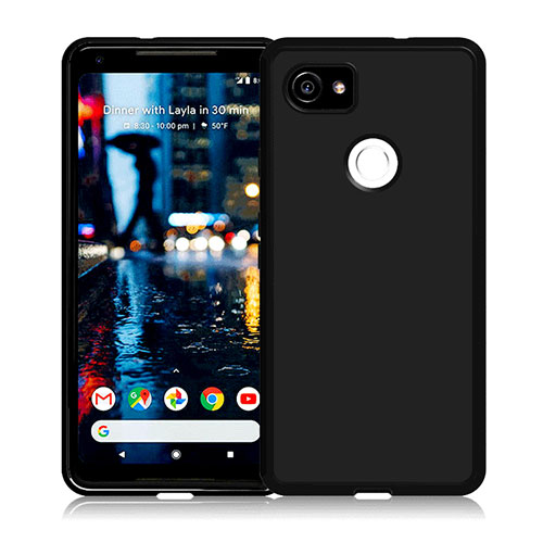 Ultra-thin Silicone Gel Soft Case for Google Pixel 2 XL Black