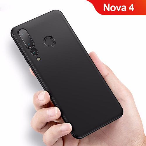 Ultra-thin Silicone Gel Soft Case for Huawei Nova 4 Black