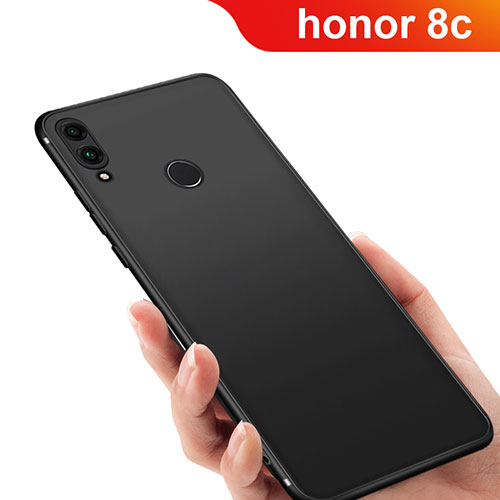 Ultra-thin Silicone Gel Soft Case Q03 for Huawei Honor Play 8C Black