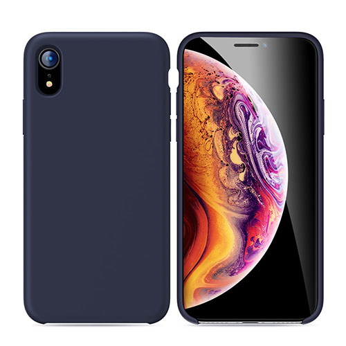 Ultra-thin Silicone Gel Soft Case S01 for Apple iPhone XR Blue