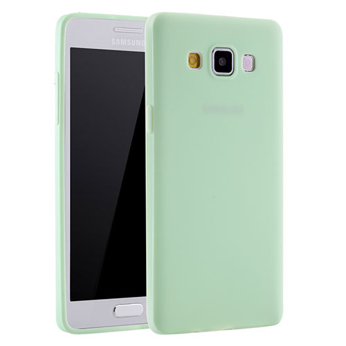 Ultra-thin Silicone Gel Soft Case S01 for Samsung Galaxy A7 SM-A700 Green