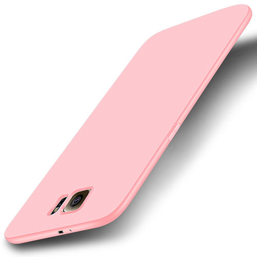 Ultra-thin Silicone Gel Soft Case S01 for Samsung Galaxy S6 Duos SM-G920F G9200 Pink