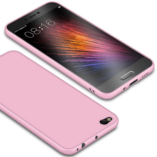 Ultra-thin Silicone Gel Soft Case S01 for Xiaomi Mi 5C Pink