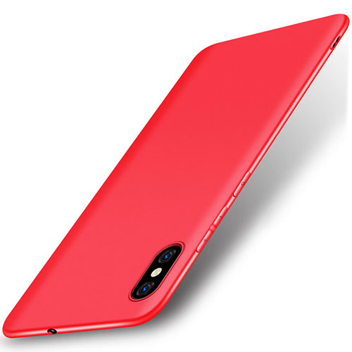 Ultra-thin Silicone Gel Soft Case S01 for Xiaomi Mi 8 Pro Global Version Red