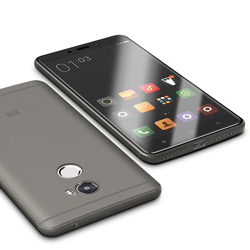 Ultra-thin Silicone Gel Soft Case S01 for Xiaomi Redmi 4 Standard Edition Gray