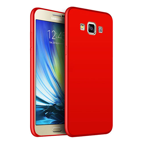 Ultra-thin Silicone Gel Soft Case S02 for Samsung Galaxy A7 Duos SM-A700F A700FD Red