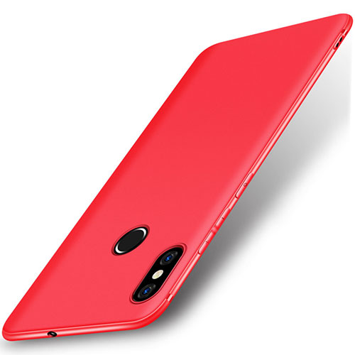 Ultra-thin Silicone Gel Soft Case S02 for Xiaomi Mi 8 Red