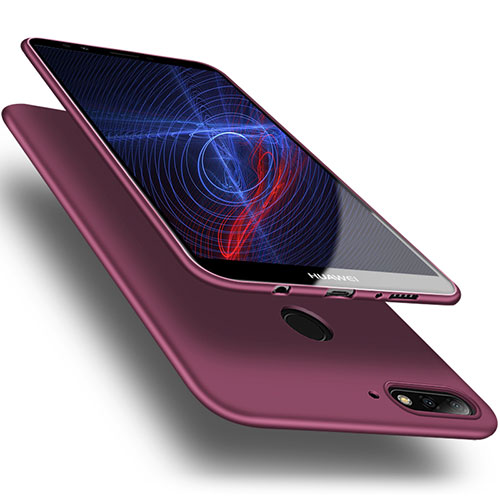 Ultra-thin Silicone Gel Soft Case S03 for Huawei Enjoy 8 Purple