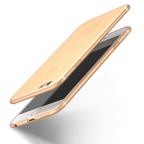 Ultra-thin Silicone Gel Soft Case U12 for Apple iPhone 6S Gold