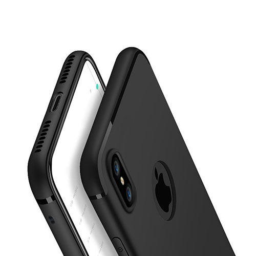 Ultra-thin Silicone Gel Soft Case V01 for Apple iPhone X Black