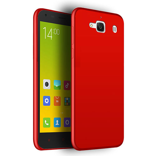 Ultra-thin Silicone Gel Soft Cover for Xiaomi Redmi 2 Red