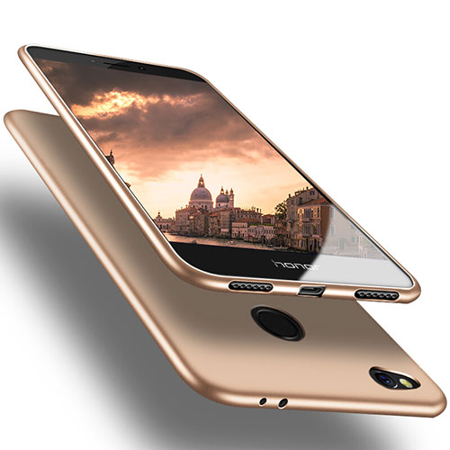 Ultra-thin Silicone Gel Soft Cover S02 for Huawei GR3 (2017) Gold