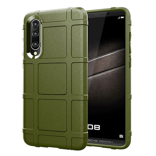 Ultra-thin Silicone Gel Soft Matte Finish Front and Back Case 360 Degrees Cover for Huawei P30 Green