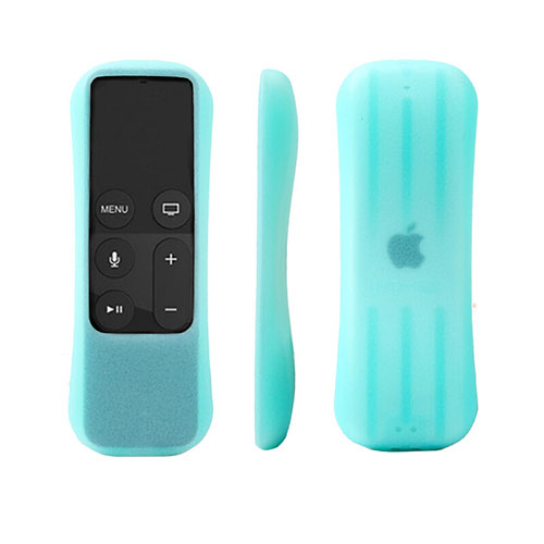 Ultra-thin Silicone TPU Soft Case for Apple TV 4 Sky Blue