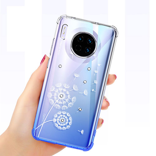 Ultra-thin Transparent Butterfly Soft Case Cover for Huawei Mate 30 Pro White