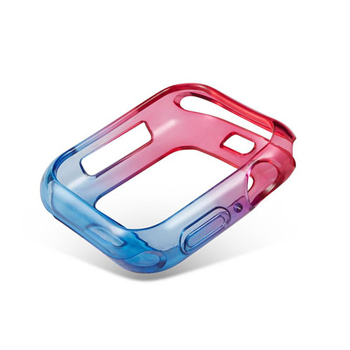 Ultra-thin Transparent Gel Gradient Soft Case Cover G01 for Apple iWatch 5 40mm Sky Blue