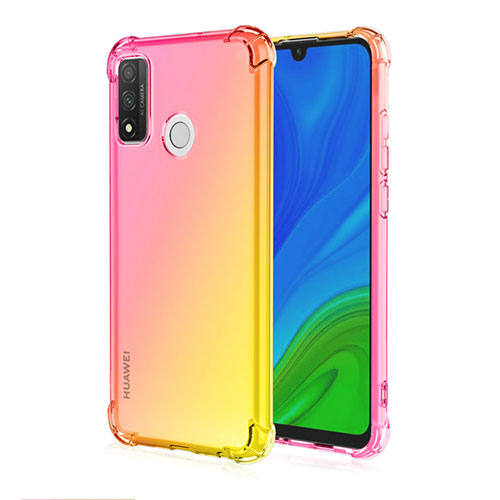 Ultra-thin Transparent Gel Gradient Soft Case Cover H01 for Huawei P Smart (2020) Yellow