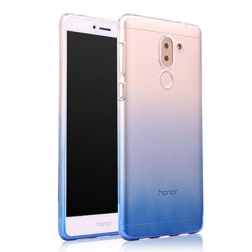 Ultra-thin Transparent Gel Gradient Soft Case for Huawei GR5 (2017) Blue