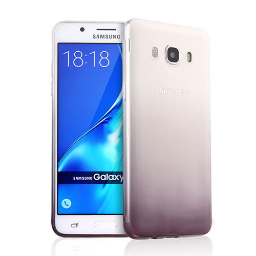 Ultra-thin Transparent Gel Gradient Soft Case for Samsung Galaxy J5 (2016) J510FN J5108 Gray