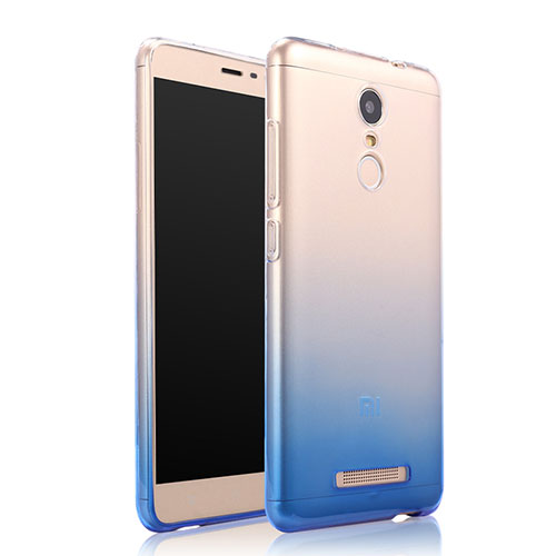 Ultra-thin Transparent Gel Gradient Soft Case for Xiaomi Redmi Note 3 MediaTek Blue