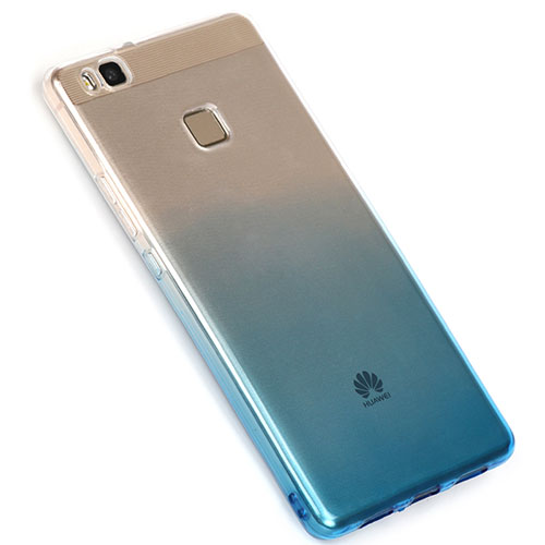 Ultra-thin Transparent Gel Gradient Soft Case G01 for Huawei G9 Lite Blue