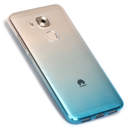 Ultra-thin Transparent Gel Gradient Soft Case G01 for Huawei G9 Plus Blue