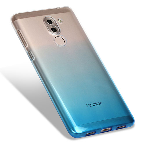 Ultra-thin Transparent Gel Gradient Soft Case G01 for Huawei Honor 6X Blue