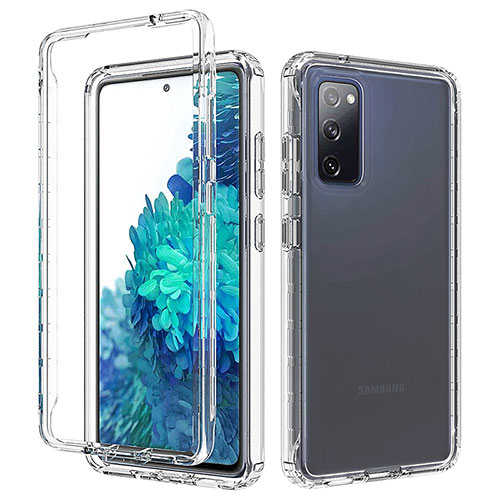 Ultra-thin Transparent Gel Gradient Soft Matte Finish Front and Back Case 360 Degrees Cover for Samsung Galaxy S20 FE (2022) 5G Clear