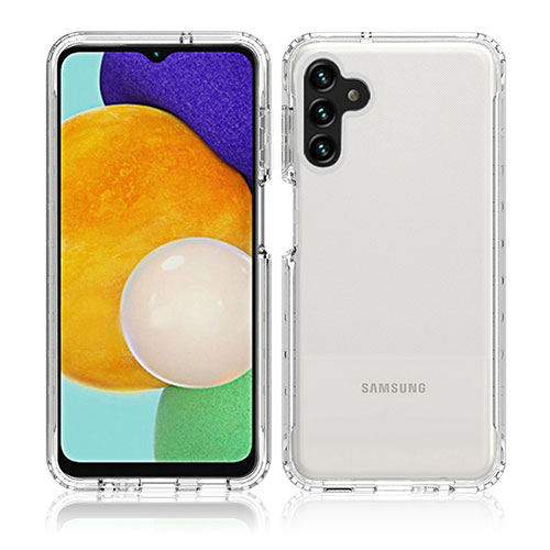 Ultra-thin Transparent Gel Gradient Soft Matte Finish Front and Back Case 360 Degrees Cover JX1 for Samsung Galaxy A04s Clear