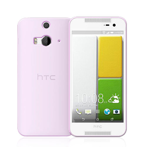 Ultra-thin Transparent Gel Soft Case for HTC Butterfly 2 Pink