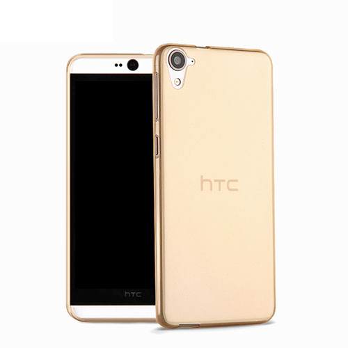 Ultra-thin Transparent Gel Soft Case for HTC Desire 826 826T 826W Gold