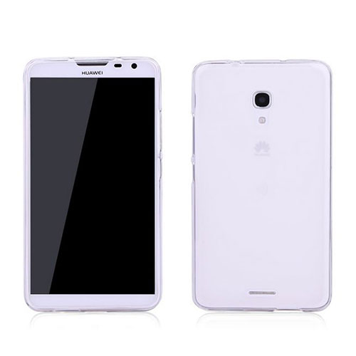 Ultra-thin Transparent Gel Soft Case for Huawei Ascend Mate 2 White