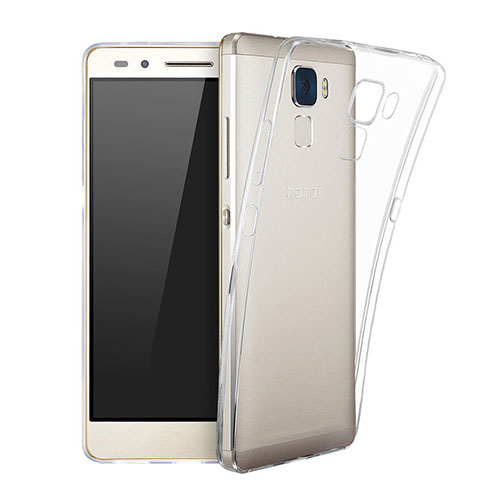 Ultra-thin Transparent Gel Soft Case for Huawei Honor 7 Dual SIM Clear