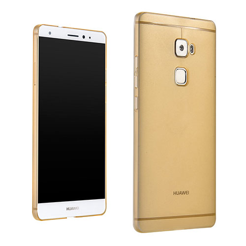 Ultra-thin Transparent Gel Soft Case for Huawei Mate S Gold